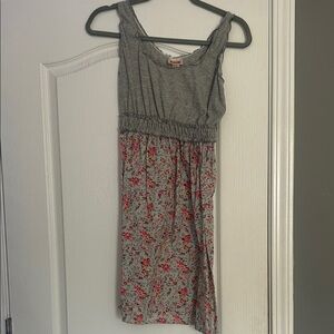 Mossimo Supply Co. Gray and Red Floral Dress